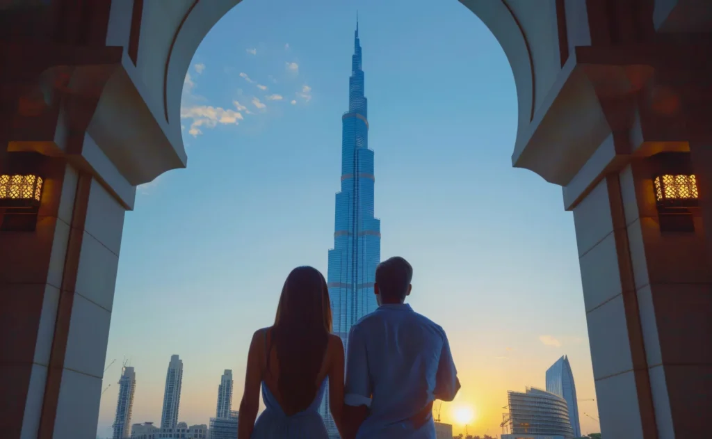 Sunset at Burj Khalifa